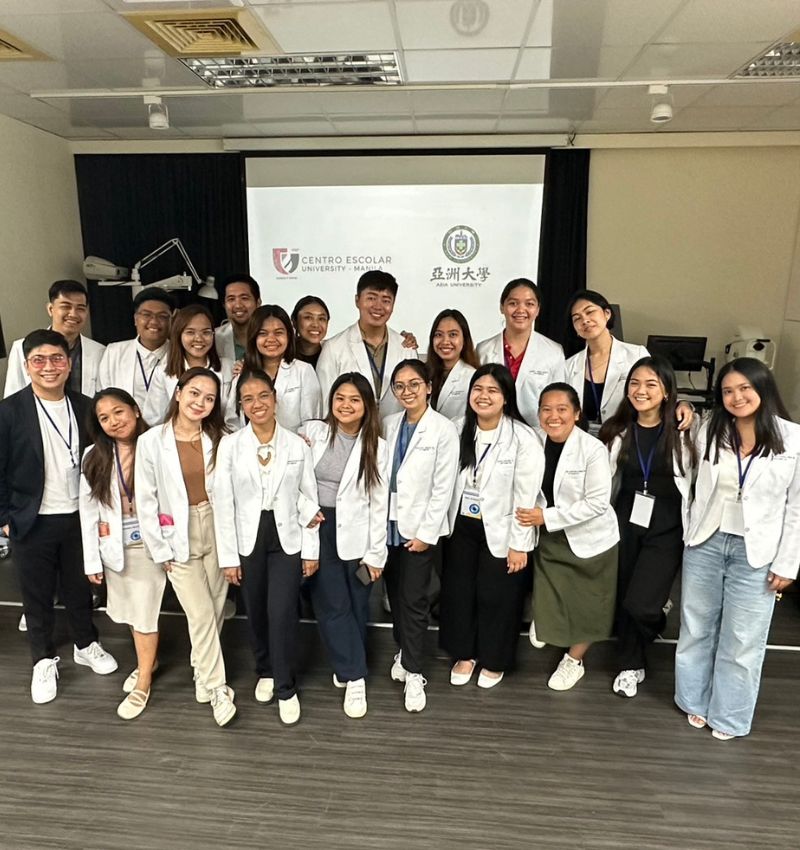 菲律賓中央大學師生來亞大參訪，與視光系交流