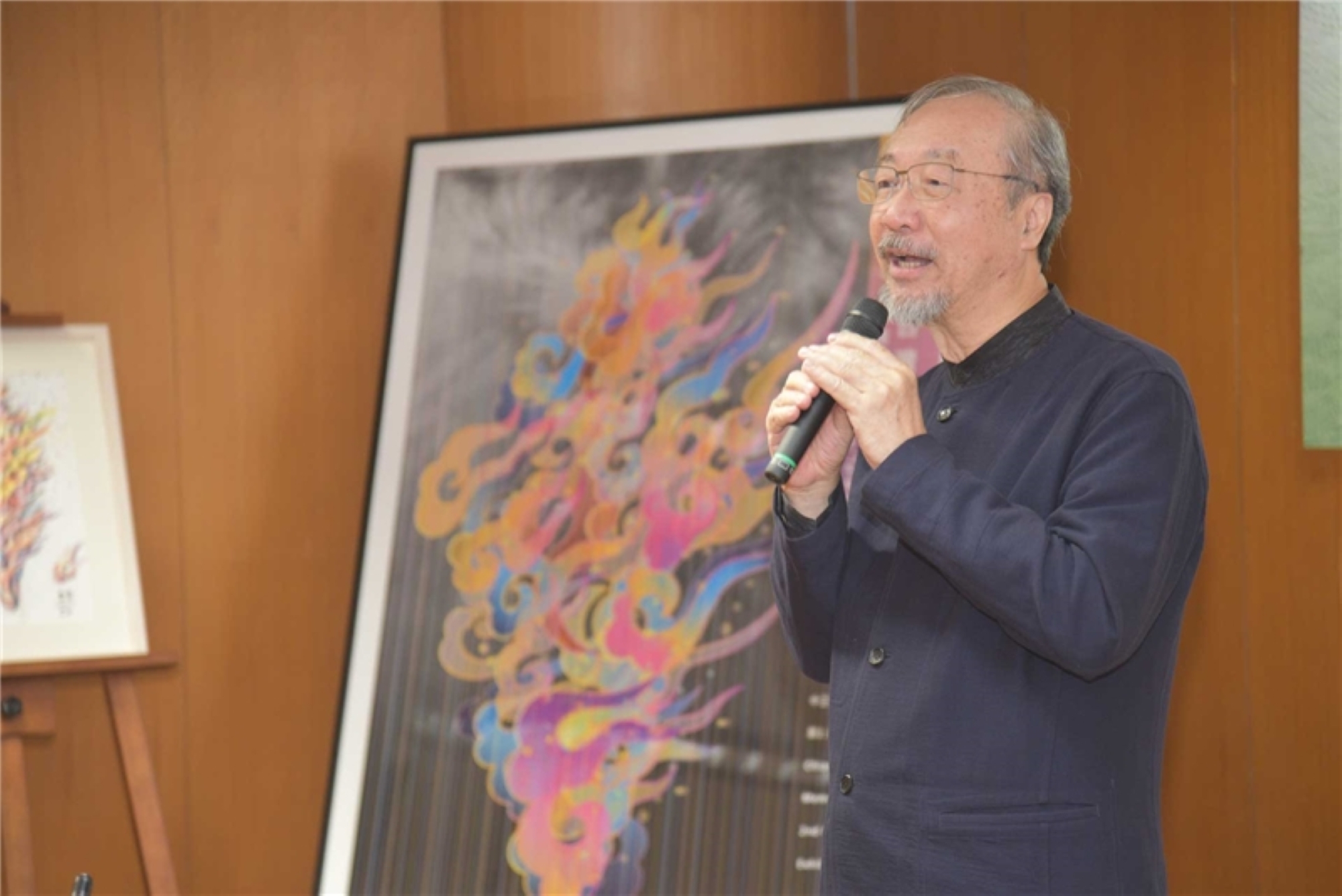 林磐聳教授致詞(相片來源:國家圖書館)