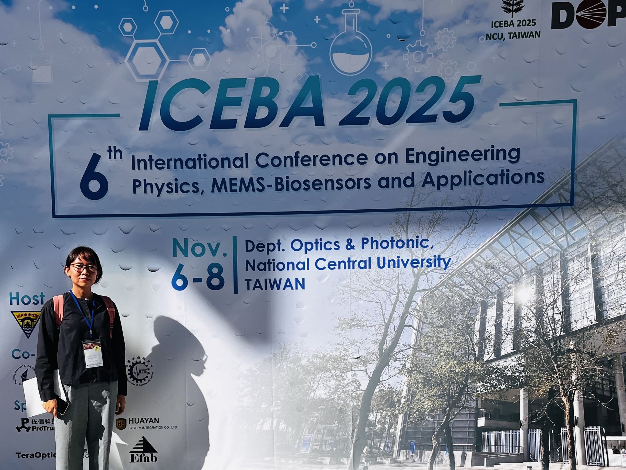 亞大數位媒體設計學系博士班學生 Ardha Ardea Prisilla參與ICEBA 2025國際研討會。