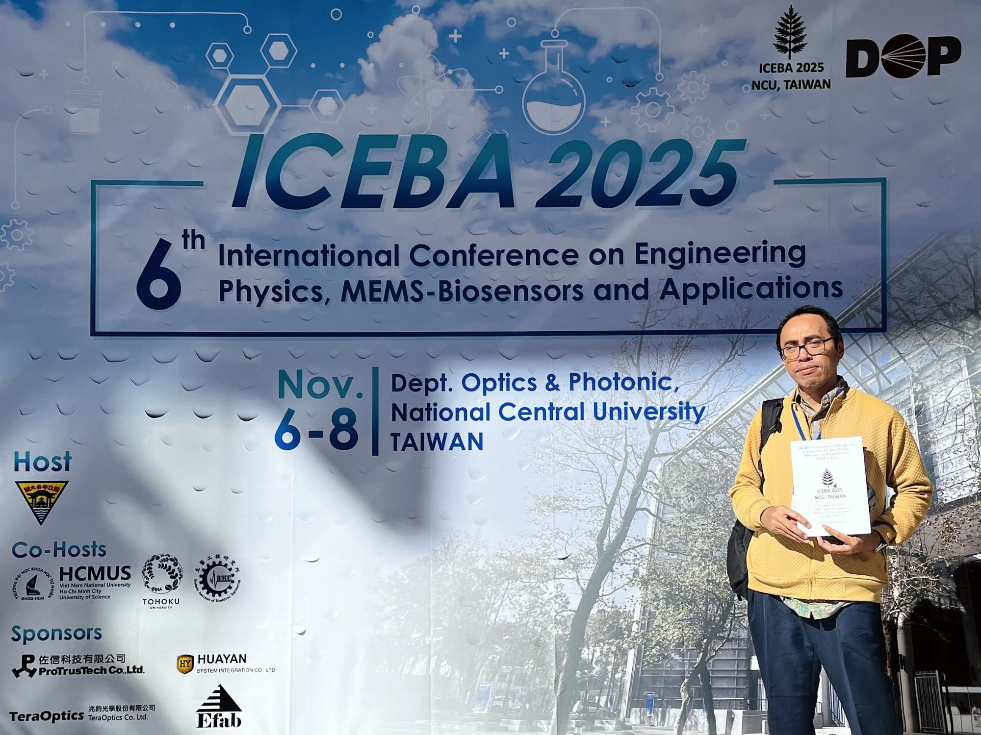 亞大數位媒體設計學系博士班學生 Bayu Widiantoro參與ICEBA 2025國際研討會。
