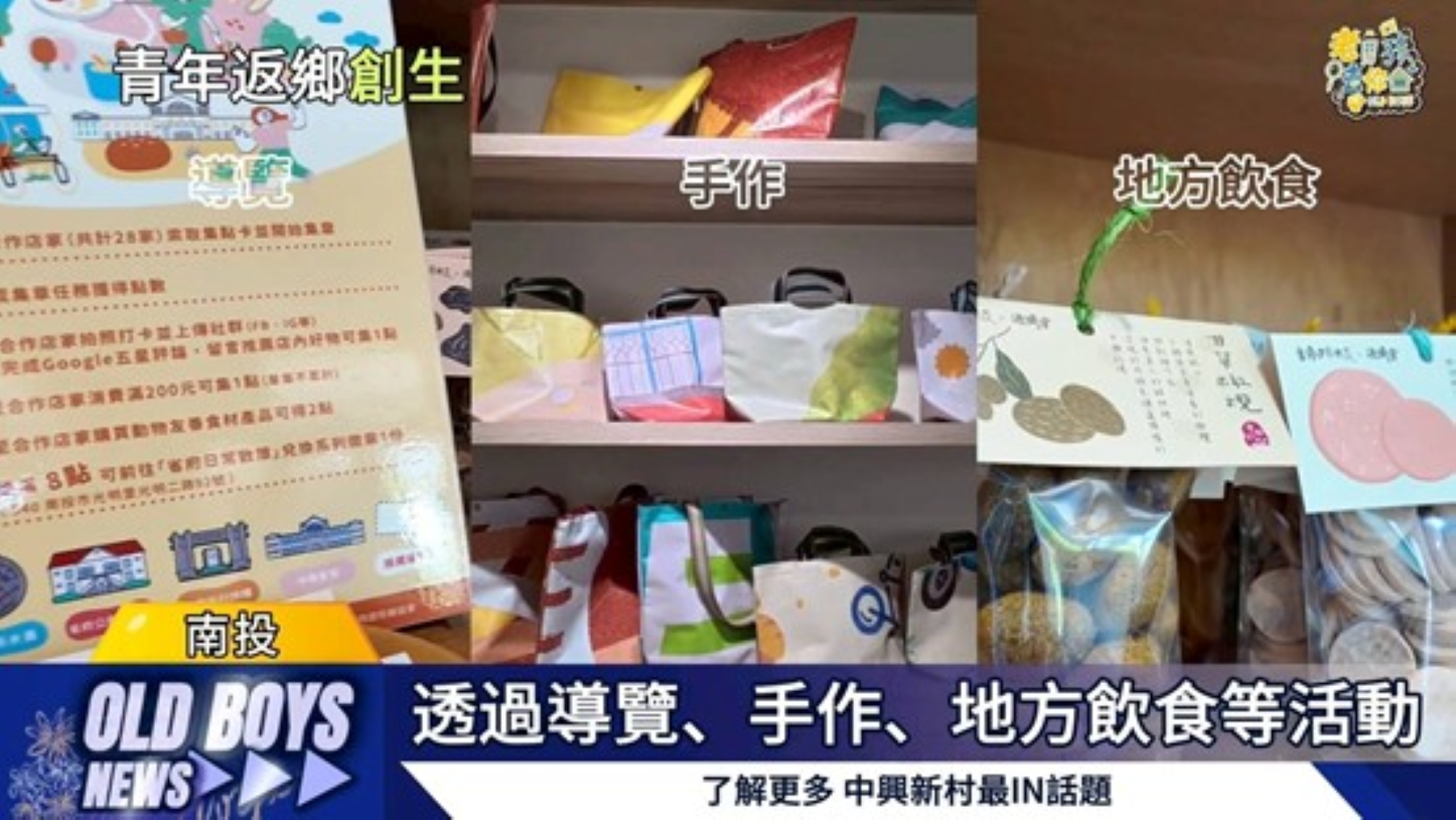 《老男孩去你家——中興新村篇》專題成果影像畫面。