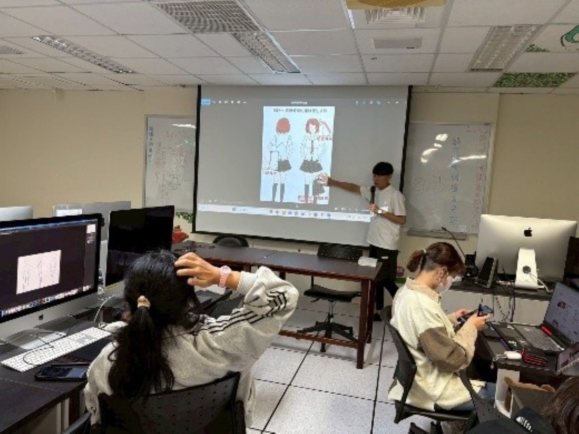 從角色設定到人物設計，學員透過課堂實作強化動畫前期創作能力。
